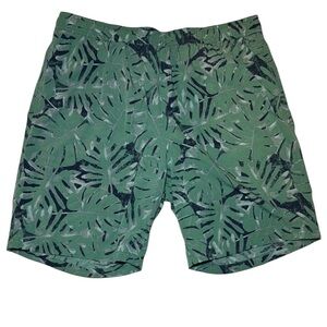 Kirkland Signature Men’s Palm Leaf Print Swim Shorts Size Large